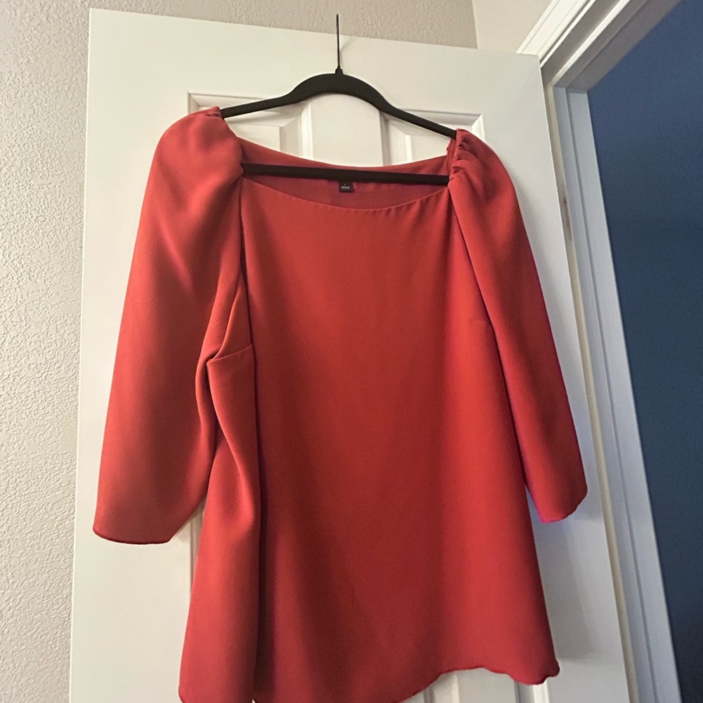 Ann Taylor Rust Blouse